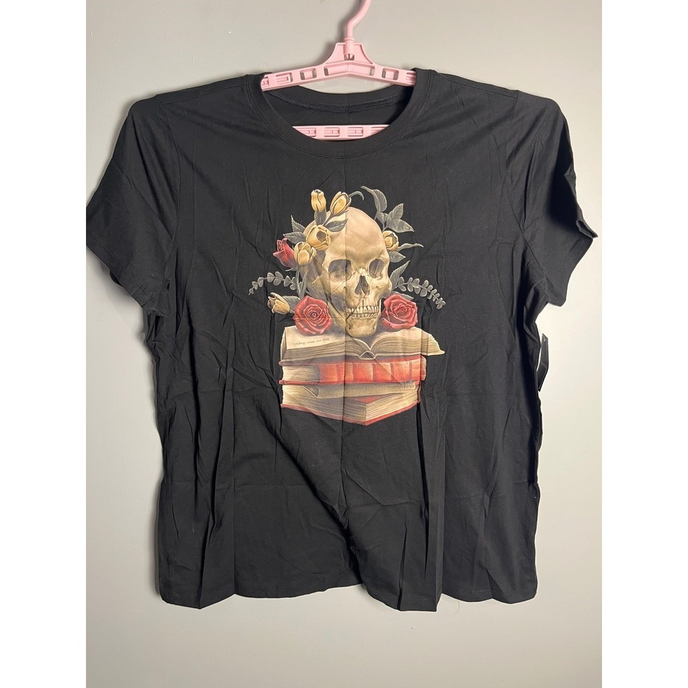 NWT Torrid Skull Books Jersey Crew Tee 2XL - Picture 5 of 9